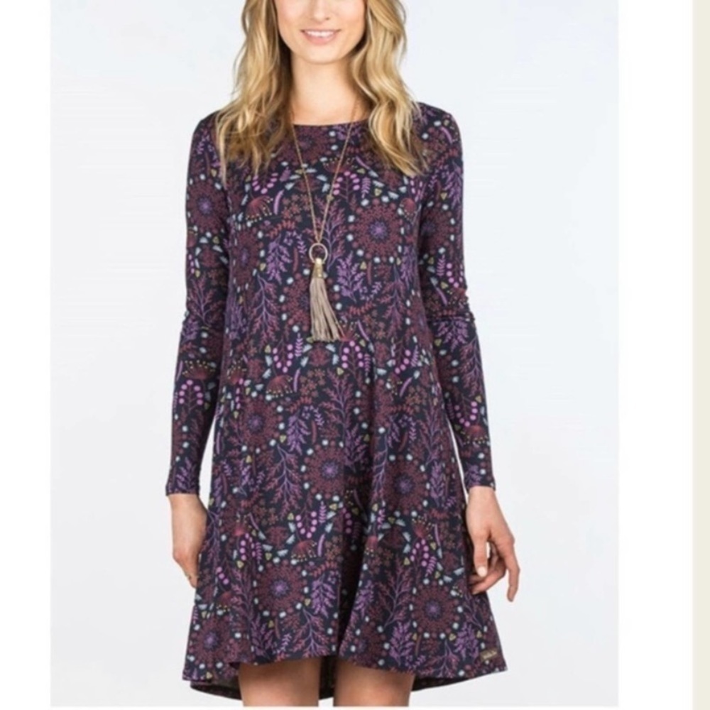 Matilda Jane “New Resolution” Navy Blue Floral Dress